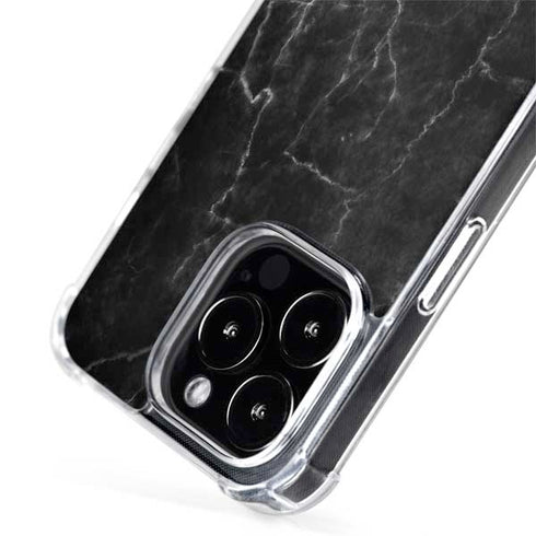 Black Marble iPhone 15 Pro MagSafe Case